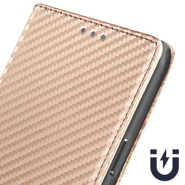 Etui til iPhone 15 Plus - AVIZAR - Carbon Cover - Pink - Pung - Video support Rosa