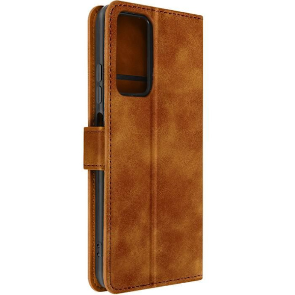 Cover til Redmi Note 11 Pro 5G - AVIZAR - Camel - Kortholder og videounderstøttelse kastanj