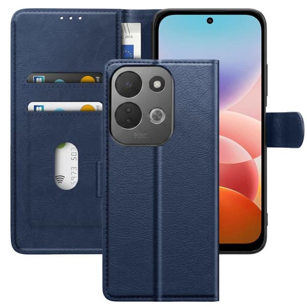 Plånboksfodral för Redmi 17 Chesterfield med Videostöd Blå natt Blå