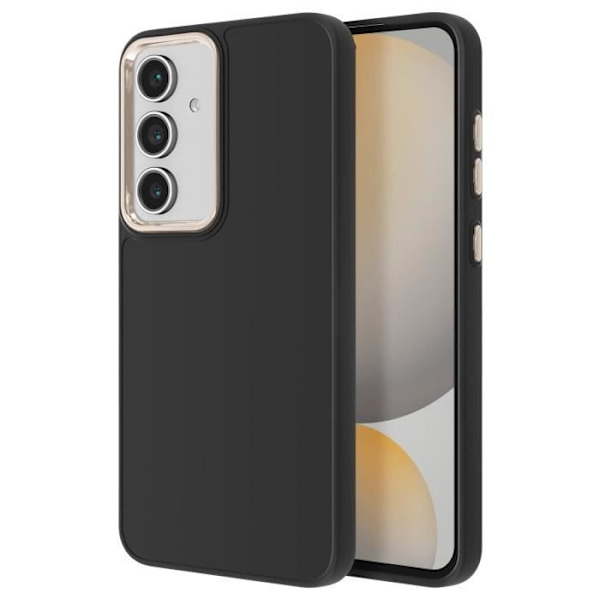Coque - AVIZAR - Samsung Galaxy S24 FE - Silikon - Metalliserad - Stötbeständig skydd Svart