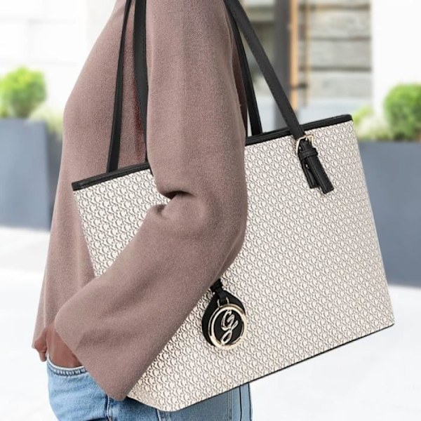 Tote Bag til Kvinder Gallantry Print Beige Beige