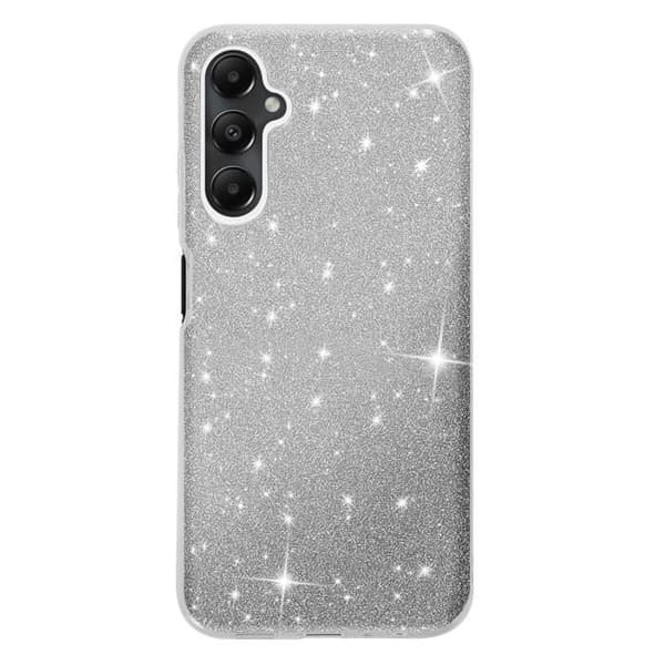 Glitter Cover - Samsung - Galaxy A05S - Stødabsorberende - Rigide - Glamour og Chic Grå