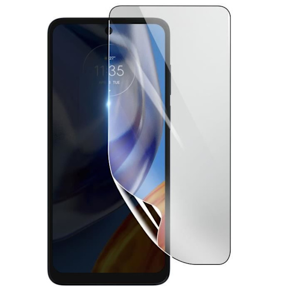 Näytönsuoja - 3MK - Motorola Moto E32s - Iskunkestävä Hydrogeeli - Läpinäkyvä - Naarmuuntumaton Transparent