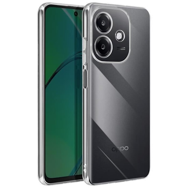 Silicone-fodral för Oppo A40 Transparent akryl baksida Transparent