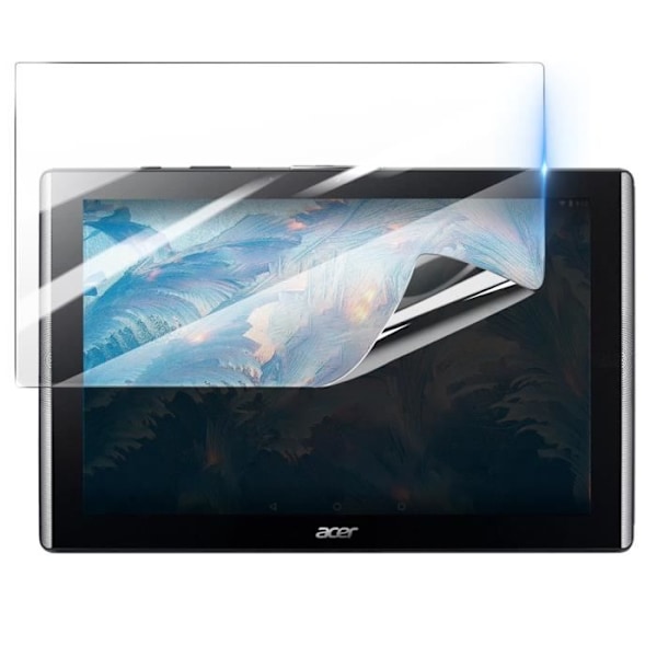 Skärmskydd - 3MK - Acer Iconia One 10 B3-A40 - Stötsäker Hydrogel - Reptålig - Transparent Transparent