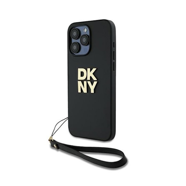 DKNY håndledsrem Stock-logo - etui til iPhone 15 Pro Max (sort)