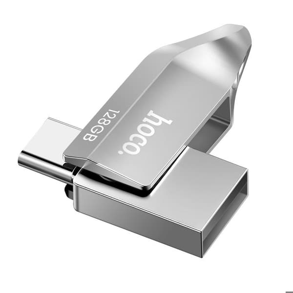 USB 3.0 / USB-C 128 GB med Hurtig Hastighed op til 150 MB/s Hoko Sølv