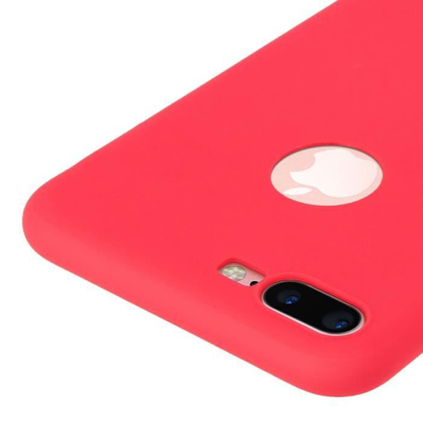 Coque - Forcell - iPhone 7 Plus/iPhone 8 Plus - Soft Touch - Silikone Gel - Rød Röd