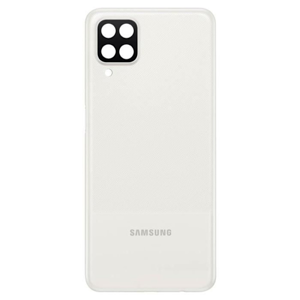 Cache Batteri - Samsung - Galaxy A12 - Original - Vit - Förenklad Installation Vit