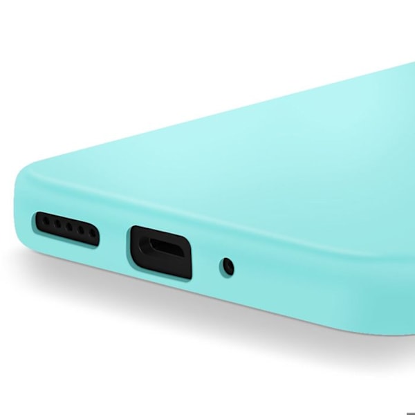 Coque för Xiaomi Redmi 14C Semi-rigid Soft-touch Anti-spår Turkos Blå