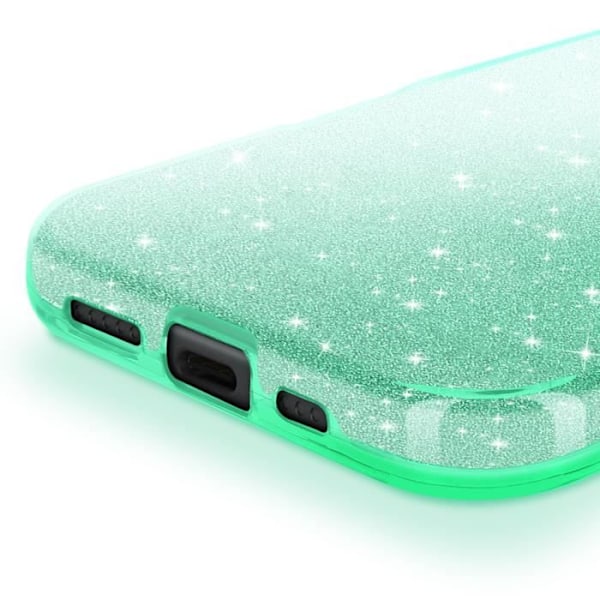 Glittrande Skal för iPhone 16 Pro Stöttålig Grön Grön