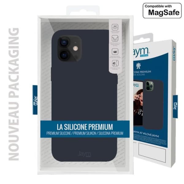 Cover til iPhone 14 Pro - JAYM - Mikrofiber Silikone - Blå - MagSafe Kompatibel - Soft-Touch Blå