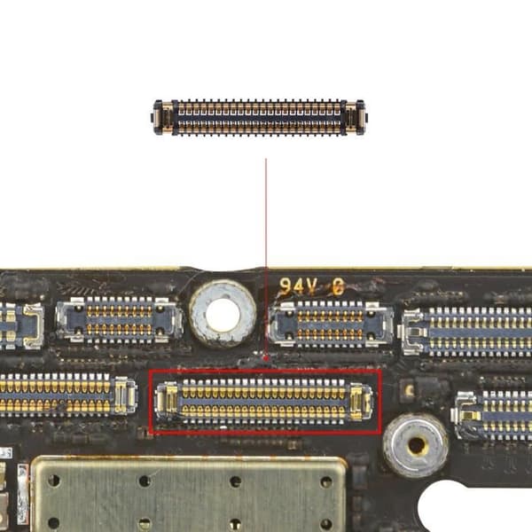 FPC-stik - AVIZAR - iPhone X - Sort - Opladerstik - Ny kvalitetsdel Svart