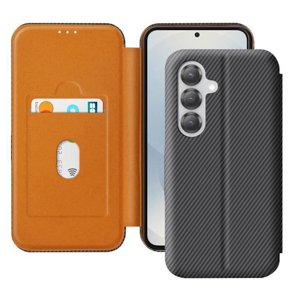Samsung S25 Hiilikuitukotelo, Video Tuki ja Anti-RFID, Harmaa harmaa
