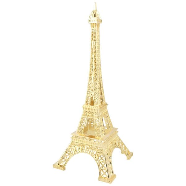 Miniature statue af Eiffeltårnet 18cm - Guld