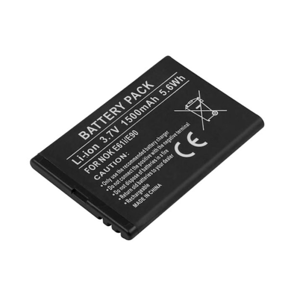 Batteri BP-4L 3,7V 1200mAh Li-ion Kompatibel med Nokia E61i E90 Langvarig Batterilevetid Sort Svart