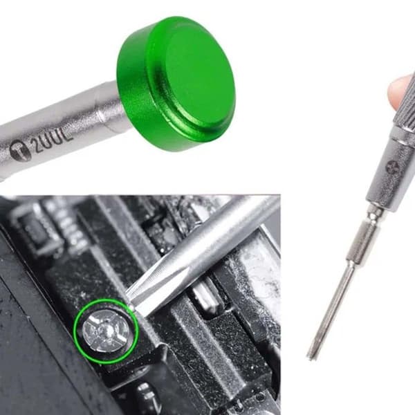 Præcisionsskruetrækker til Smartphone Convex-Cross 2,5 mm Magnetisk 2UUL Sølv