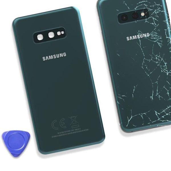 Takalasi Samsung Galaxy S10e:lle Original Service Pack Samsung Dark Green Grön