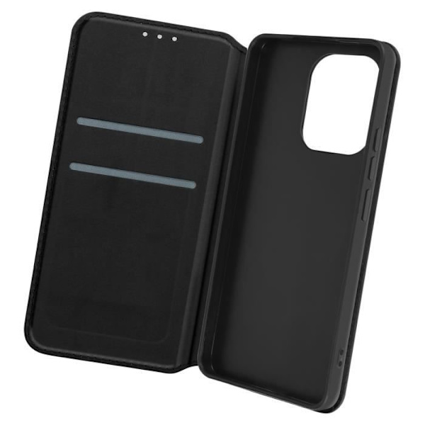 Fodral till Xiaomi Redmi Note 13 4G - AVIZAR - Classic Edition - Korthållare - Videostöd - Svart Svart