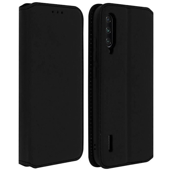 Housse - AVIZAR - Xiaomi Mi A3 - Folio-rahakotelo - Ekologinen nahka Musta - Tuki-toiminto Svart