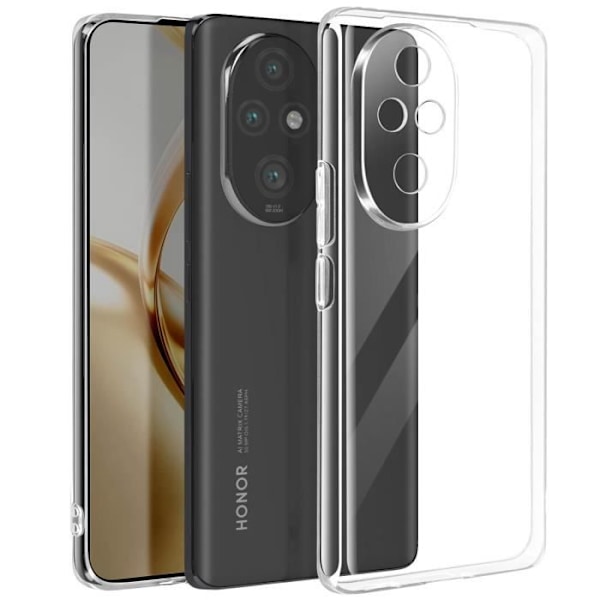 Honor 200 Pro - Pehmeä Silikoni Kuori Mayaxess Läpinäkyvä Transparent