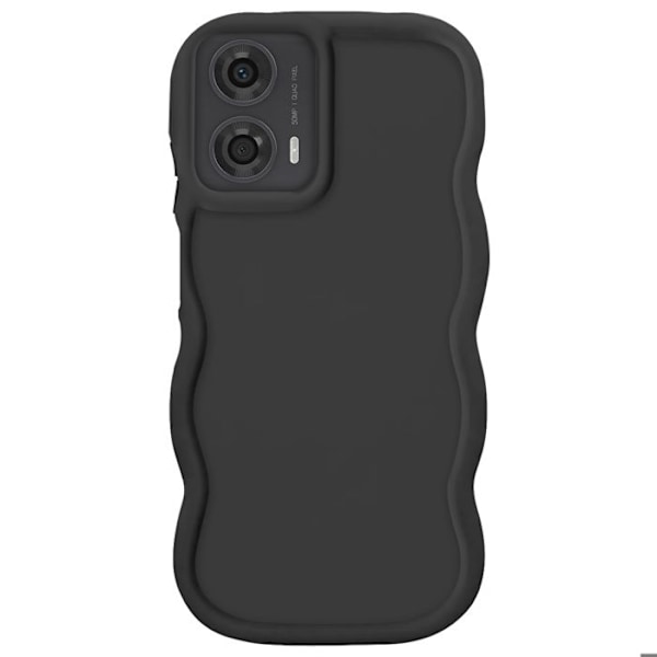 Coque til Motorola Moto G24, G04 og G04s Silikone Stødabsorberende Sort Svart