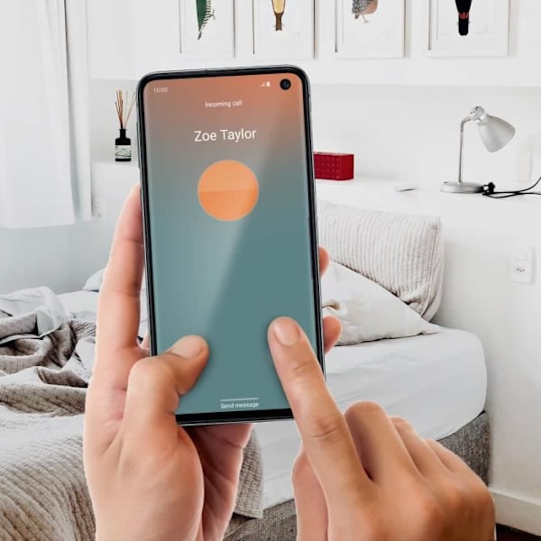 LCD-skærm Samsung Galaxy S10e skærmblok med berøringsoriginal hvid prisme Vitt prisma