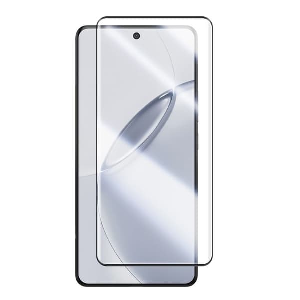 Böjd Härdat Glas för Realme 16 Pro Plus Rep- och Stötsäker Mayaxess Transparent Vit