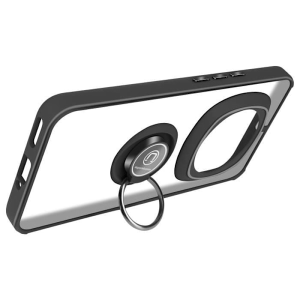 Älypuhelinkotelo - AVIZAR - Honor Magic 6 Pro 5G - Metallirenkaan tukitoiminto - Musta Svart