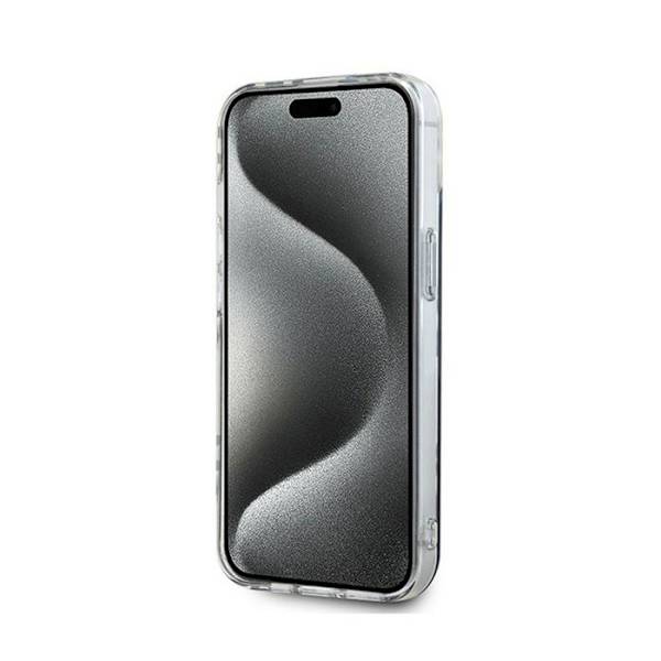 DKNY IML Rutigt Monomönster - Fodral för iPhone 15/14/13 (svart)