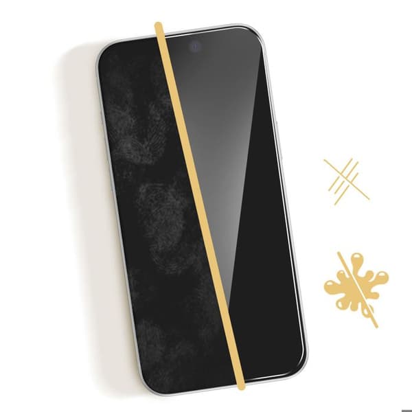Härdat glas - TACTICAL - iPhone 17 Pro Max - Ultra Tålig - Stötresistent - Transparent Vit
