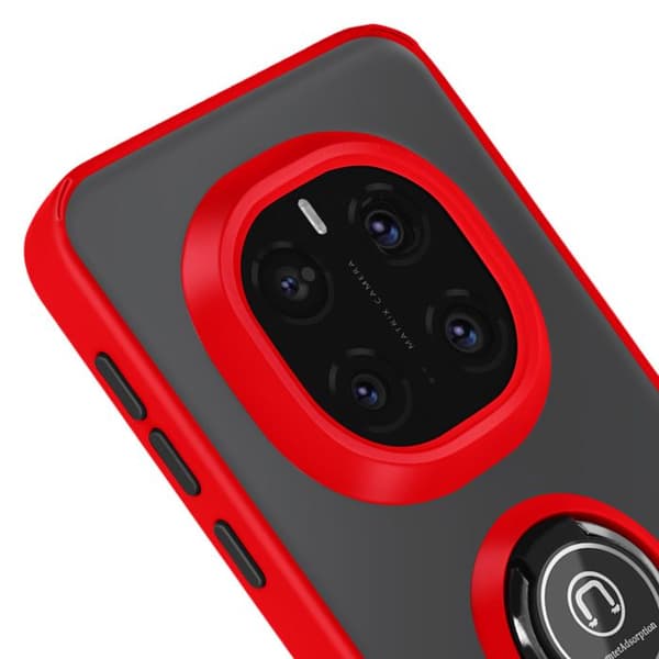 Coque för Honor Magic 7 Pro Magnetisk Ring Röd Röd