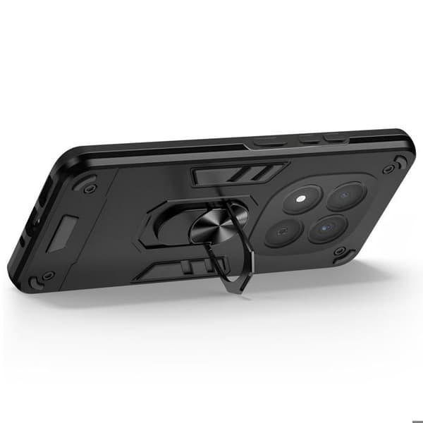 Cover til Redmi Note 15 Pro 5G med sort magnetisk ring Svart