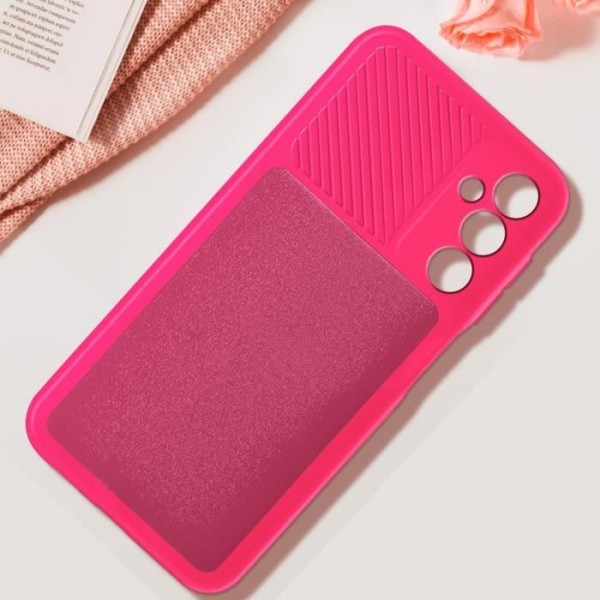 Taske til Samsung Galaxy A25 5G Silikone Skydekamera Cover Fuchsia