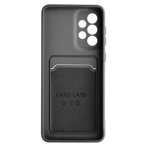 Etui til Samsung Galaxy A33 5G - FORCELL - Blød silikone - Kortholder - Tynd - Sort Svart