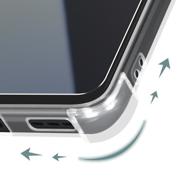 AVIZAR Semi-Stiv Case til TCL 40R 5G, 40 XE og 40 NxtPaper 5G med klart 9H hærdet glas Transparent