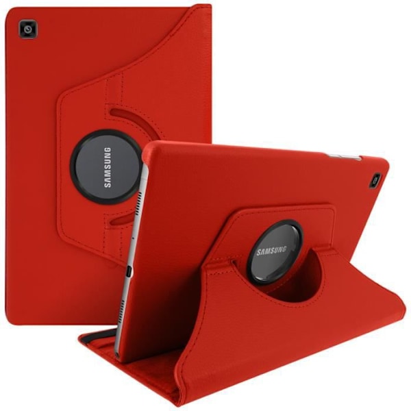 Kotelo - Samsung - Galaxy Tab A7 10.4 2020 - Käännettävä 360° - Täysi suoja - Punainen Röd