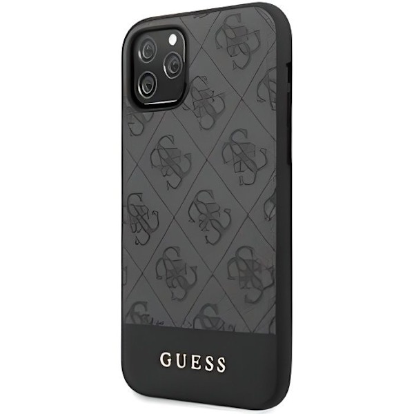 Fodral till Iphone 11 Guess stripe 4G grå