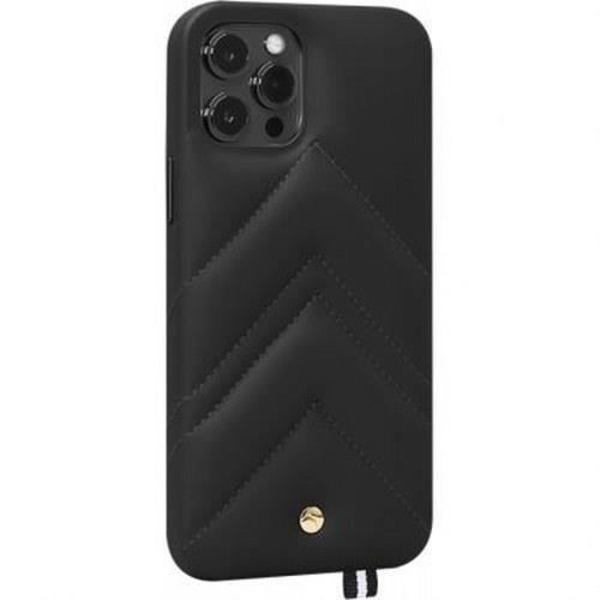 ARTEFAKT Louvre Læder iPhone 12 Pro Max etui - Sort - Stiv - Skinnende - Blandet Svart
