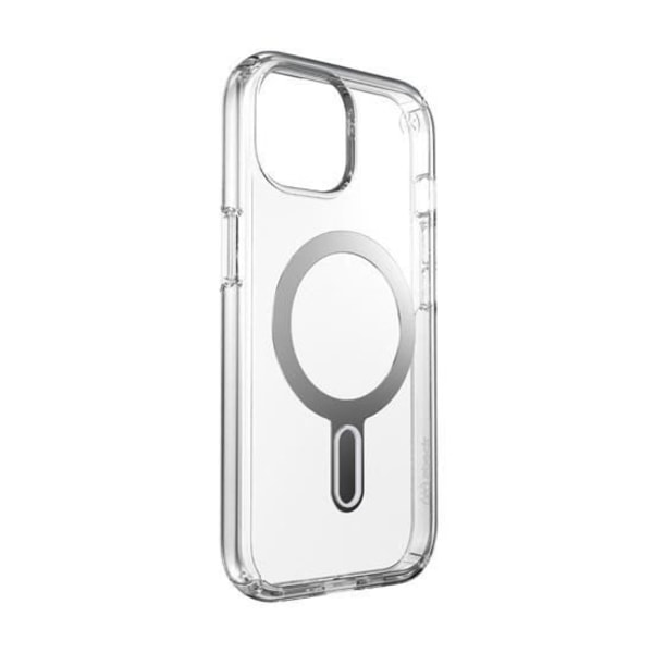 Speck Presidio Perfect-Clear Click-Lock-fodral för iPhone 15/14/13 Klar/silver