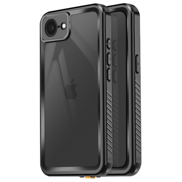 Coque Intégrale til iPhone 16e Vandtæt IP68 Stødabsorberende Redpepper Sort Svart