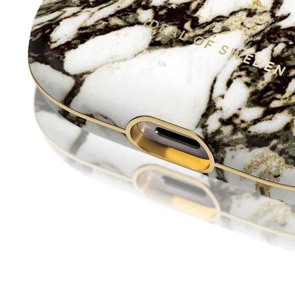iDeal of Sweden Elegantti Calacatta Golden Marble AirPods Pro 2 Case Gold Vit