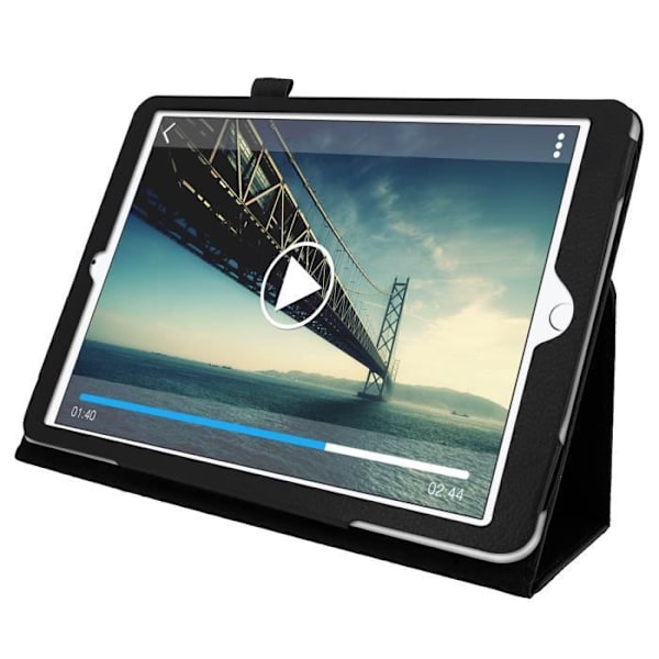 Husfodral Med Lock - AVIZAR - iPad 9.7 (2017) - Svart - Flexibel - Stödfunktion Svart