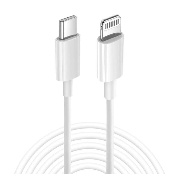 USB-C - Lightning - GRAB 'N GO - 2m - Nopea Lataus - Synkronointi - Valkoinen Vit
