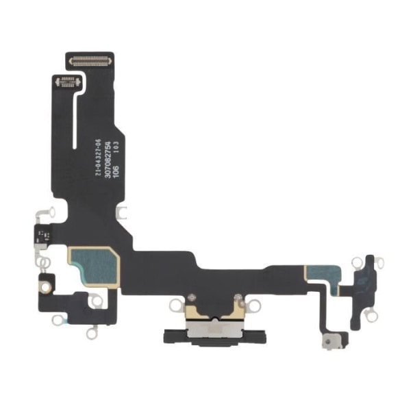 Opladningsstik til Apple iPhone 15, USB C-port + mikrofon Sort Svart