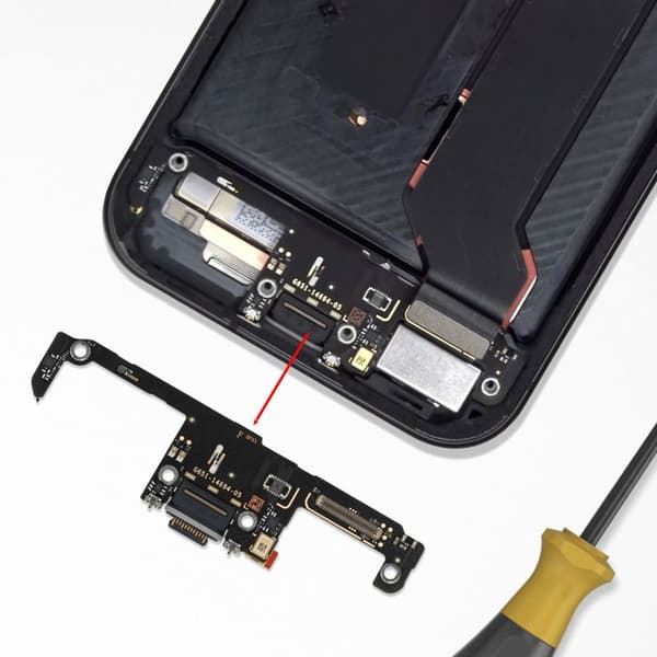 Original USB-C Opladerstik til Google Pixel 10 med Indbygget Mikrofon Google Sort Svart