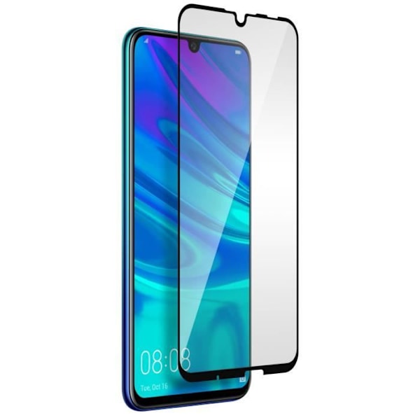 Huawei P Smart 2019 / Honor 10 Lite härdat glasfilm - AVIZAR - Svart - Stöt- och reptålig svart