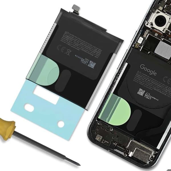 Erstatningsbatteri til Pixel 10 Pro Li-ion 4870mAh Model GLE28 Sort Svart