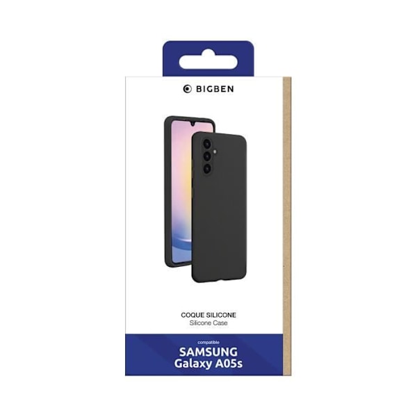 Coque - BIGBEN - Samsung Galaxy A05s - Silikon Mjuk - Stötskydd - Matt Yta Svart