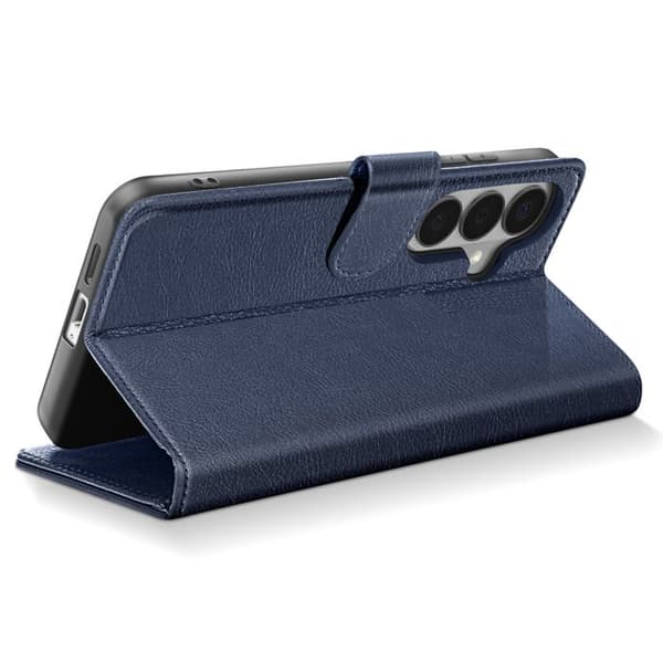 Pungetui til Galaxy S26 Serie Chesterfield Prægning Standfunktion Blå Blå